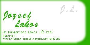 jozsef lakos business card